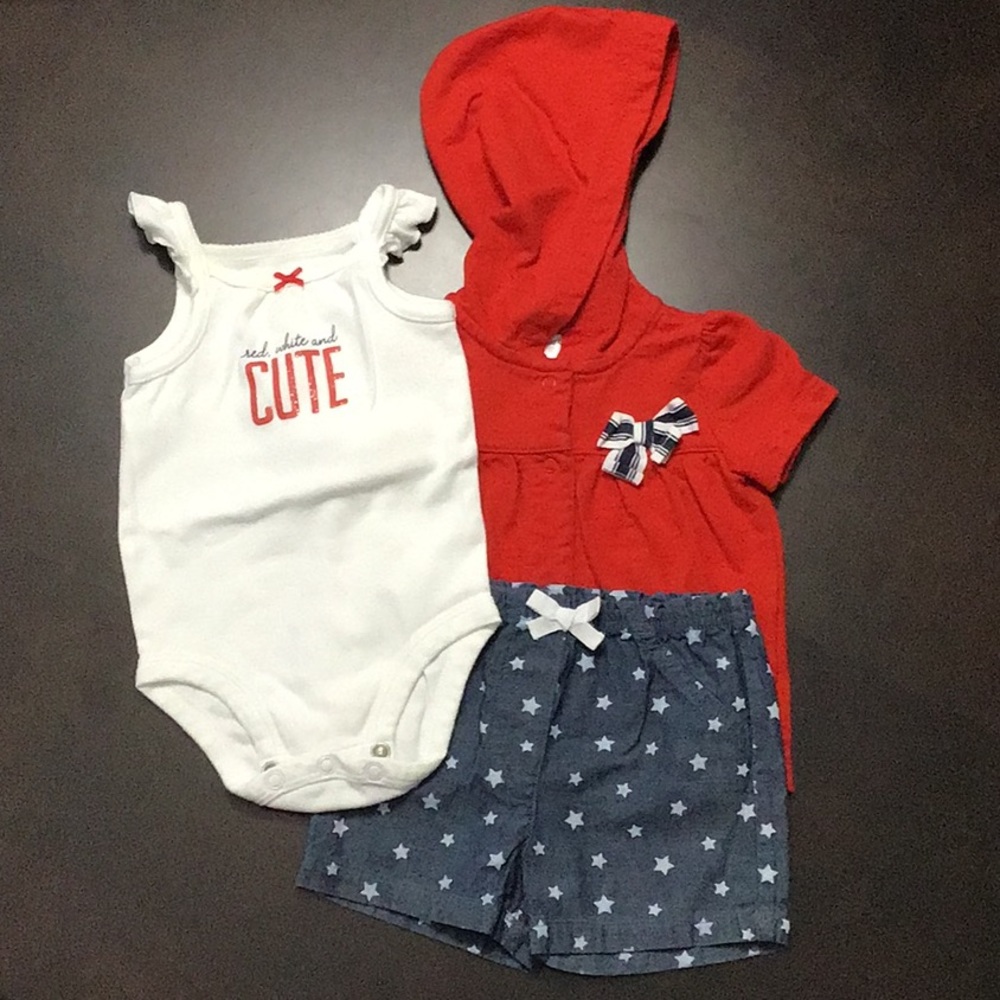 Red White and Blue Carter’s 3pc Outfit